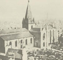 St Nicholas Kirk oak steeple burned down in 1874